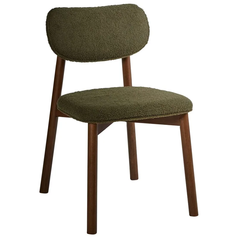 Spisestol Mills 2-pak - Brun, Grøn - Møbler - Stole & lænestole - Spisebordsstole & køkkenstole