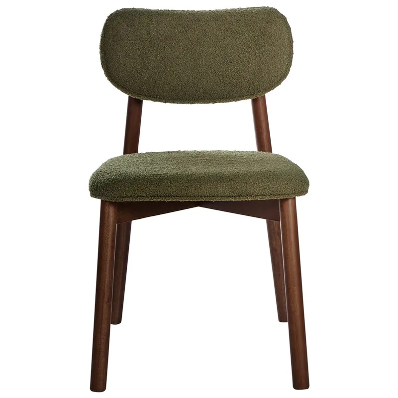 Spisestol Mills 2-pak - Brun, Grøn - Møbler - Stole & lænestole - Spisebordsstole & køkkenstole