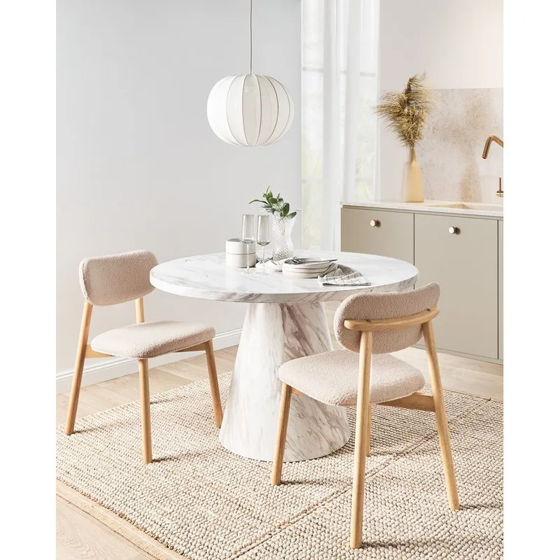 Spisestol Mills 2-pak - Brun, Beige - Møbler - Stole & lænestole - Spisebordsstole & køkkenstole