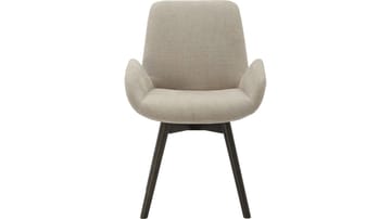Spisestol NFG Camden med drejefunktion 2-pak beige/brun ek - beige/brun eg - Møbler - Stole & lænestole - Spisebordsstole & køkkenstole