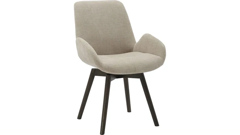 Spisestol NFG Camden med drejefunktion 2-pak beige/brun ek, beige/brun eg