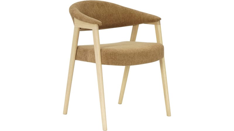 Spisestol NFG EDDA 2-pak brun/vitpigmenterad ek, brun/hvidpigmenteret eg