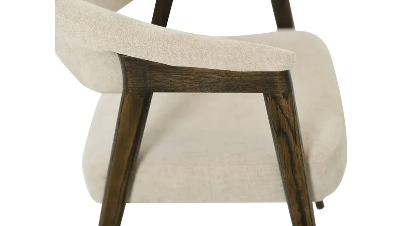 Spisestol NFG EDDA 2-pak creme/brunlackad ek - creme/brunlakeret eg - Møbler - Stole & lænestole - Spisebordsstole & køkkenstole