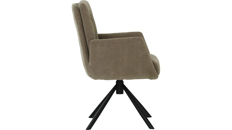 Spisestol NFG Remy 2-pak med drejefunktion Grå/beige - Grå/beige - Møbler - Stole & lænestole - Spisebordsstole & køkkenstole