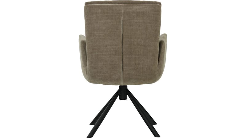 Spisestol NFG Remy 2-pak med drejefunktion Grå/beige - Grå/beige - Møbler - Stole & lænestole - Spisebordsstole & køkkenstole