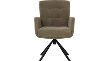 Spisestol NFG Remy 2-pak med drejefunktion Grå/beige - Grå/beige - Møbler - Stole & lænestole - Spisebordsstole & køkkenstole
