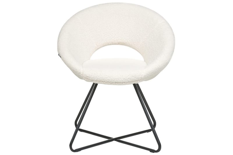 Spisestol Rachel - Hvid, Sort - Møbler - Stole & lænestole - Lænestole