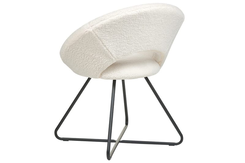 Spisestol Rachel - Hvid, Sort - Møbler - Stole & lænestole - Lænestole