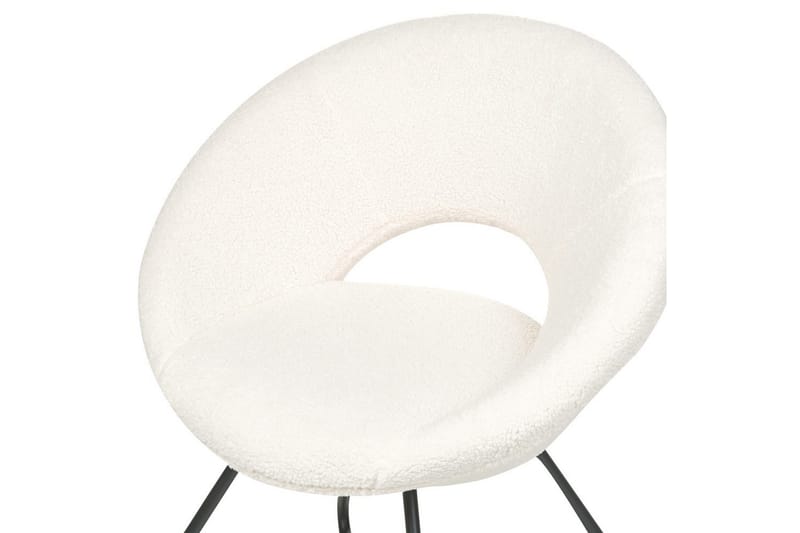 Spisestol Rachel - Hvid, Sort - Møbler - Stole & lænestole - Lænestole