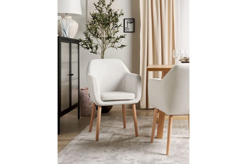 Spisestol Yorkville ll - Hvid, lyst træ - Møbler - Stole & lænestole - Spisebordsstole & køkkenstole