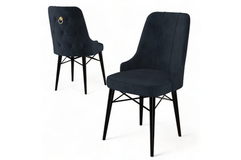 Spisestole Jandela Antracit / Sort - Antracit / Sort - Møbler - Stole & lænestole - Spisebordsstole & køkkenstole