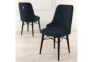 Spisestole Jandela Antracit / Sort - Antracit / Sort - Møbler - Stole & lænestole - Spisebordsstole & køkkenstole