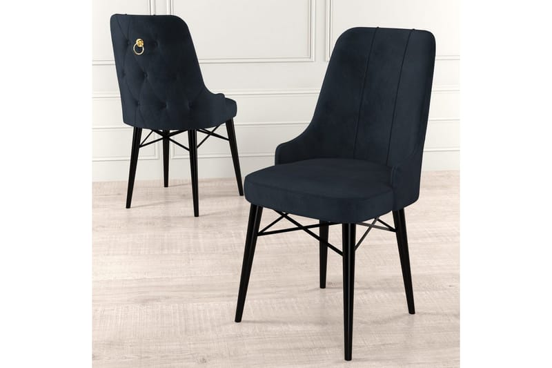 Spisestole Jandela Antracit / Sort - Antracit / Sort - Møbler - Stole & lænestole - Spisebordsstole & køkkenstole