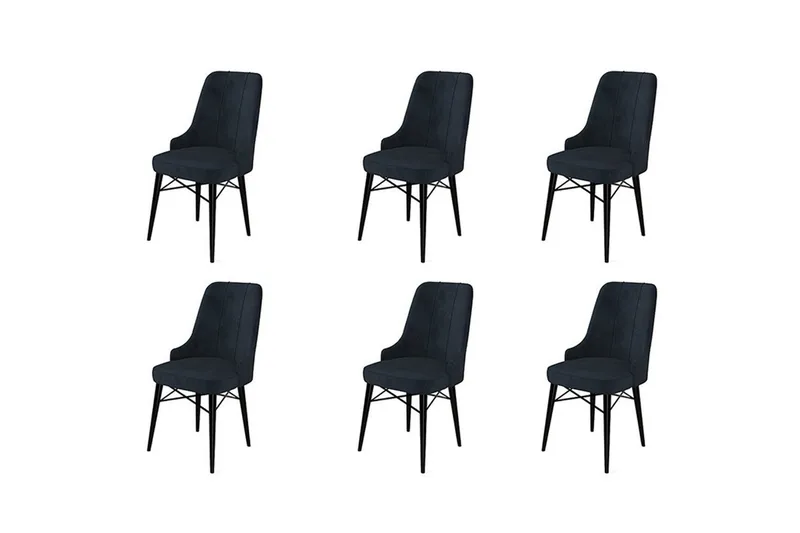 Spisestole Jandela Antracit / Sort - Antracit / Sort - Møbler - Stole & lænestole - Spisebordsstole & køkkenstole