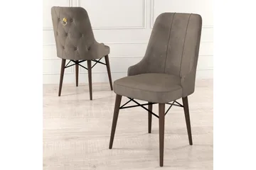 Spisestole Jandela Cappuccino / Brun - Cappuccino / Brun - Møbler - Stole & lænestole - Spisebordsstole & køkkenstole