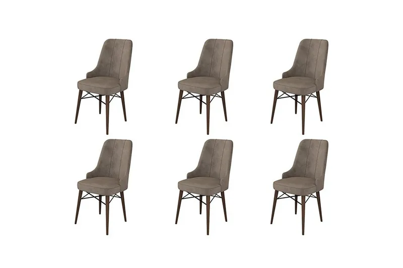 Spisestole Jandela Cappuccino / Brun - Cappuccino / Brun - Møbler - Stole & lænestole - Spisebordsstole & køkkenstole