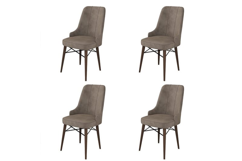 Spisestole Jandela Cappuccino / Brun, Cappuccino / Brun