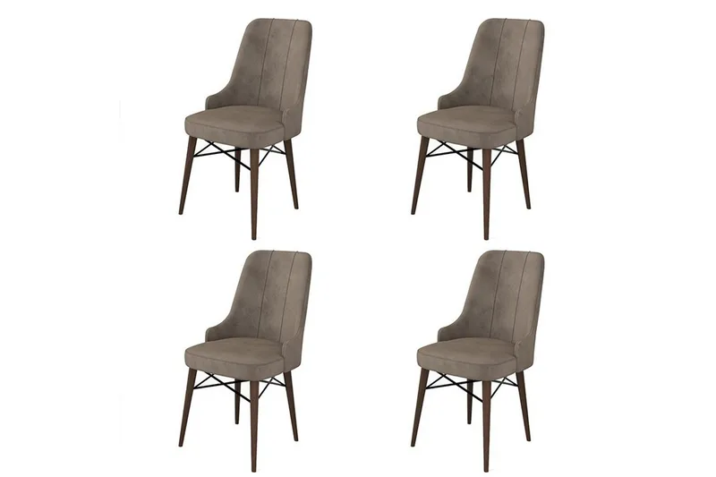 Spisestole Jandela Cappuccino / Brun - Cappuccino / Brun - Møbler - Stole & lænestole - Spisebordsstole & køkkenstole