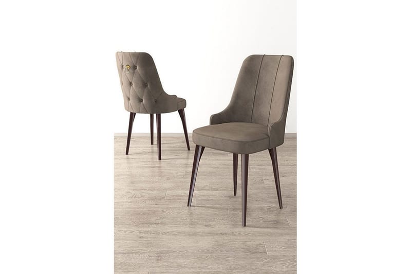 Spisestole Jebi Cappuccino / Brun - Cappuccino / Brun - Møbler - Stole & lænestole - Spisebordsstole & køkkenstole