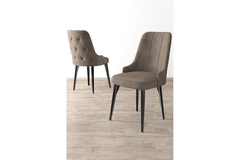 Spisestole Jebi Cappuccino / Sort - Cappuccino / Sort - Møbler - Stole & lænestole - Spisebordsstole & køkkenstole