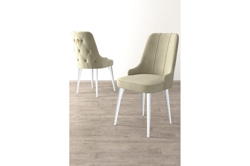 Spisestole Jebi Creme / Hvid - Creme / Hvid - Møbler - Stole & lænestole - Spisebordsstole & køkkenstole