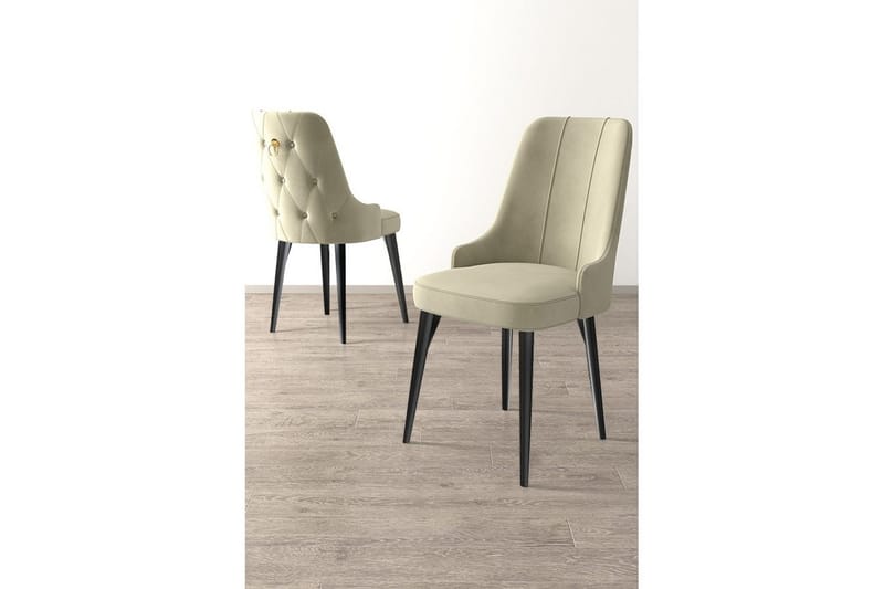 Spisestole Jebi Creme / Sort - Creme / Sort - Møbler - Stole & lænestole - Spisebordsstole & køkkenstole