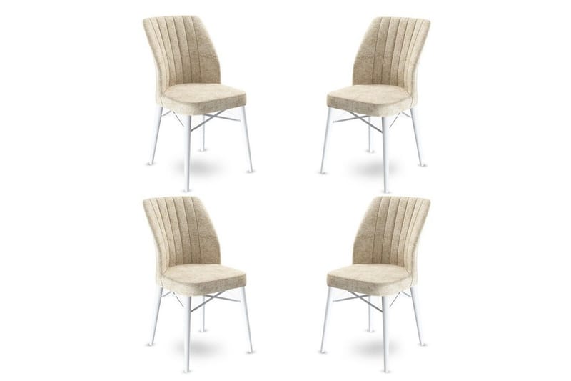 Spisestole Miraen Creme / Hvid, Creme / Hvid