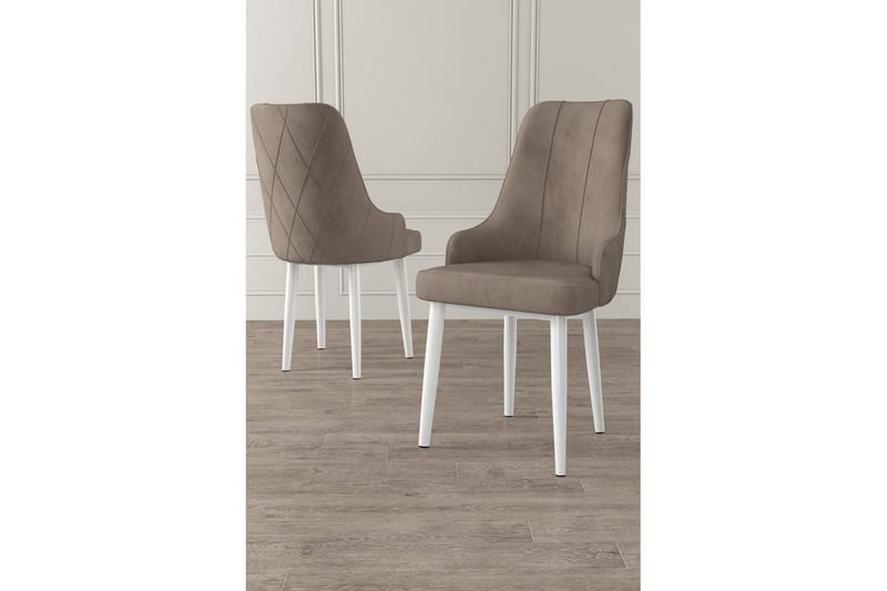 Spisestole Mobarkar Cappuccino / Hvid - Cappuccino / Hvid - Møbler - Stole & lænestole - Spisebordsstole & køkkenstole