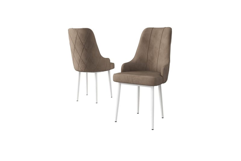 Spisestole Mobarkar Cappuccino / Hvid, Cappuccino / Hvid