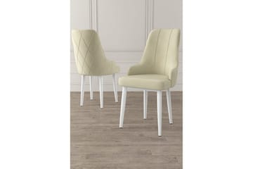 Spisestole Mobarkar Creme / Hvid - Creme / Hvid - Møbler - Stole & lænestole - Spisebordsstole & køkkenstole