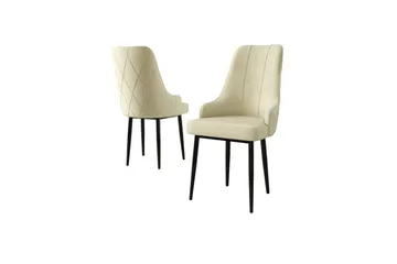 Spisestole Mobarkar Creme / Sort