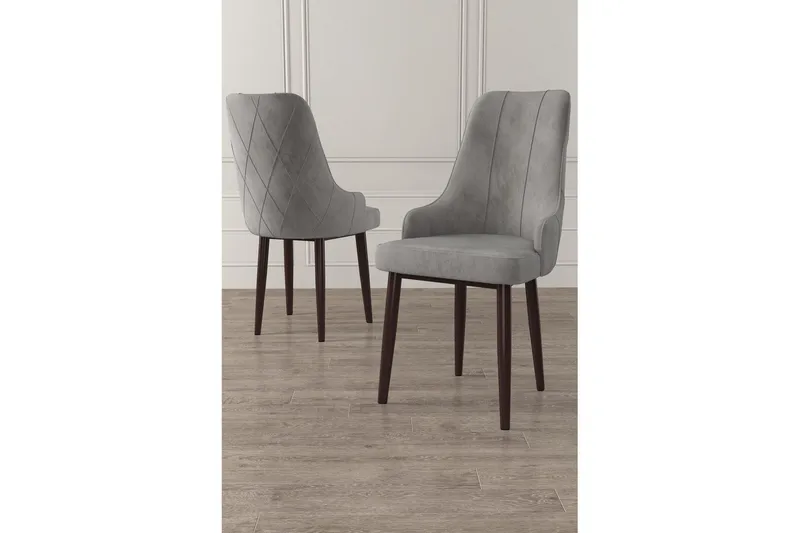 Spisestole Mobarkar Grå / brun - Grå / brun - Møbler - Stole & lænestole - Spisebordsstole & køkkenstole