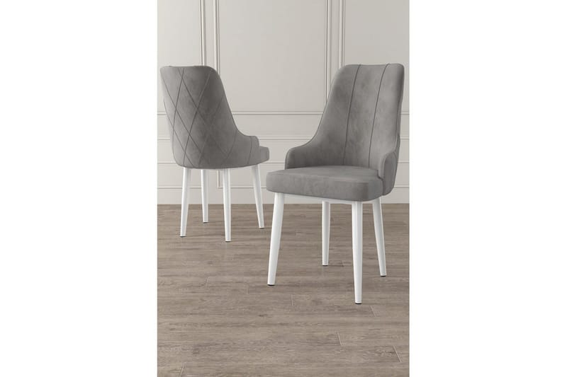 Spisestole Mobarkar Grå / Hvid - Grå / Hvid - Møbler - Stole & lænestole - Spisebordsstole & køkkenstole