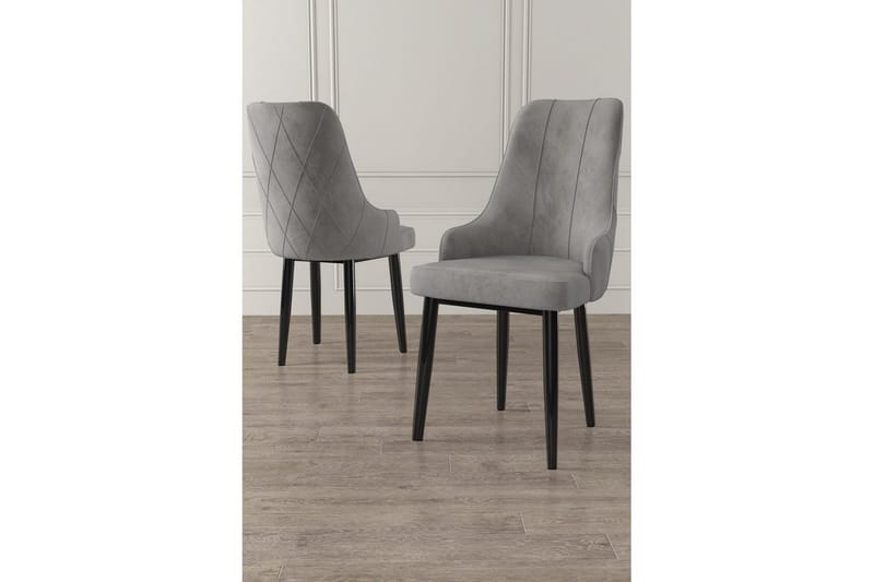 Spisestole Mobarkar Grå / sort - Grå / sort - Møbler - Stole & lænestole - Spisebordsstole & køkkenstole