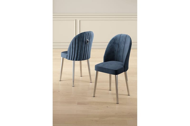 Spisestole Orlen Antracit / Krom - Antracit / Krom - Møbler - Stole & lænestole - Spisebordsstole & køkkenstole