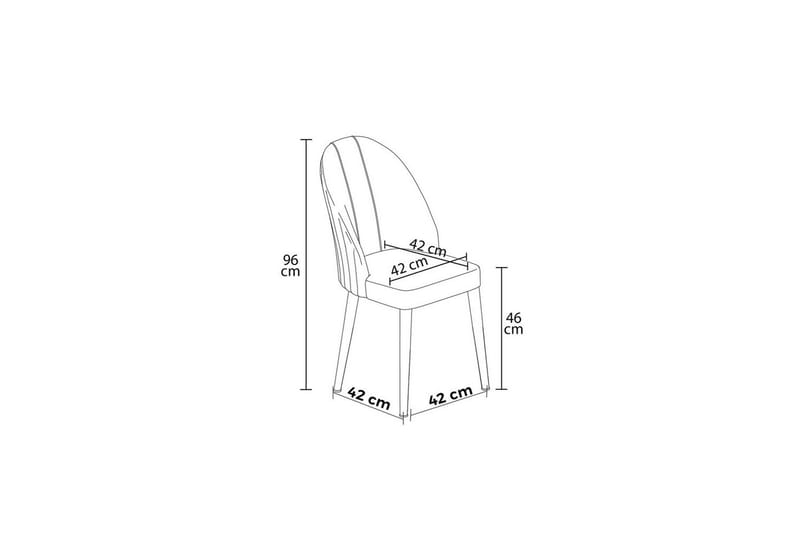 Spisestole Orlen Antracit / Rany - Antracit / Rany - Møbler - Stole & lænestole - Spisebordsstole & køkkenstole
