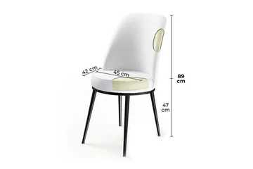 Spisestole Orran Fume / Sort - Fume / Sort - Møbler - Stole & lænestole - Spisebordsstole & køkkenstole