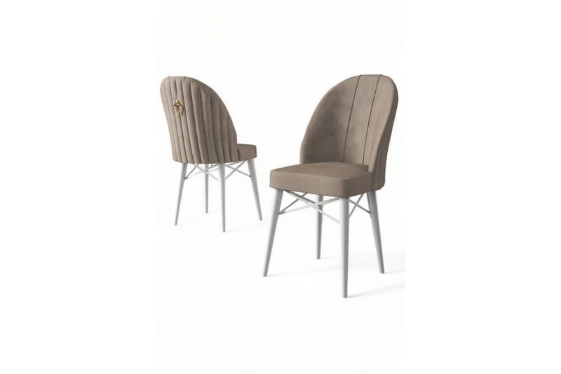 Spisestole Ritim Cappuccino / Hvid - Cappuccino / Hvid - Møbler - Stole & lænestole - Spisebordsstole & køkkenstole