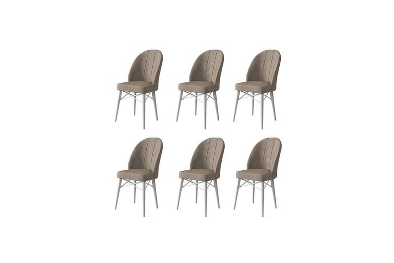 Spisestole Ritim Cappuccino / Hvid, Cappuccino / Hvid