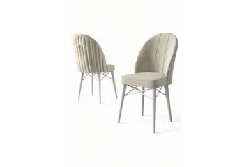 Spisestole Ritim Creme / Hvid - Cremevhid/Hvid - Møbler - Stole & lænestole - Spisebordsstole & køkkenstole