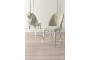 Spisestole Ritim Creme / Hvid - Cremevhid/Hvid - Møbler - Stole & lænestole - Spisebordsstole & køkkenstole