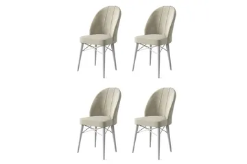 Spisestole Ritim Creme / Hvid - Cremevhid/Hvid - Møbler - Stole & lænestole - Spisebordsstole & køkkenstole