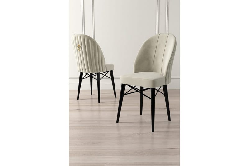 Spisestole Ritim Creme / Sort - Creme / Sort - Møbler - Stole & lænestole - Spisebordsstole & køkkenstole