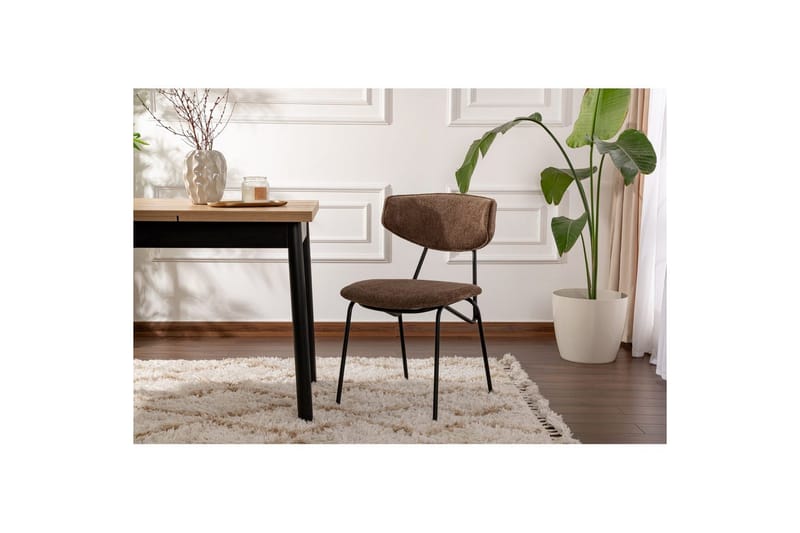Spisestole Sanroman Brun / Sort - Brun / Sort - Møbler - Stole & lænestole - Spisebordsstole & køkkenstole