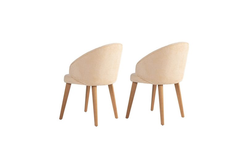 Spisestole Sanroman Classic Beige / Lys Eg - Beige / Lys Eg - Møbler - Stole & lænestole - Spisebordsstole & køkkenstole