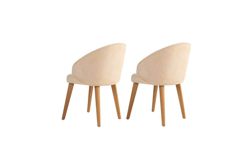 Spisestole Sanroman Classic Beige / Mørk Eg - Beige / Mørk Eg - Møbler - Stole & lænestole - Spisebordsstole & køkkenstole