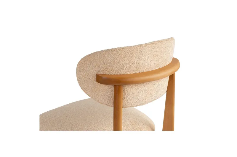 Spisestole Sanroman Classic Beige / Mørk Eg - Beige / Mørk Eg - Møbler - Stole & lænestole - Spisebordsstole & køkkenstole