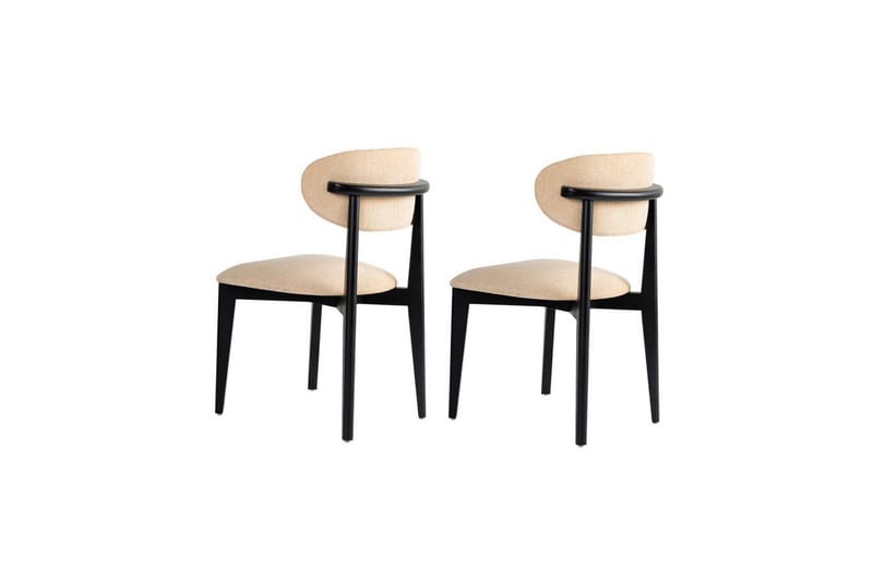 Spisestole Sanroman Classic Beige / Sort - Beige / Sort - Møbler - Stole & lænestole - Spisebordsstole & køkkenstole