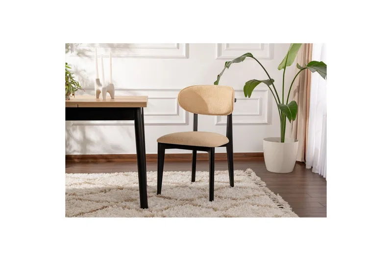 Spisestole Sanroman Classic Beige / Sort - Beige / Sort - Møbler - Stole & lænestole - Spisebordsstole & køkkenstole