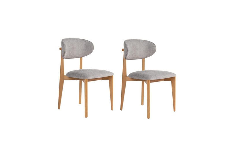 Spisestole Sanroman Classic Grå / lys eg, Grå / lys eg